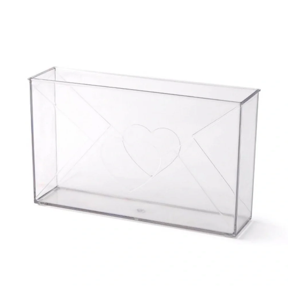 NWT Target Bullseye Playground Valentine’s Acrylic Envelope with Heart Vase